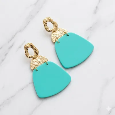 Boucles d’oreilles Pénélope — Turquoise