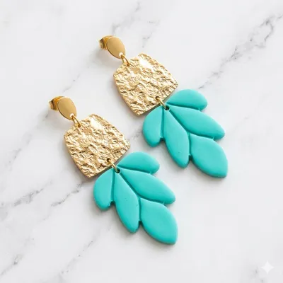 Boucles d’oreilles Siena — Turquoise